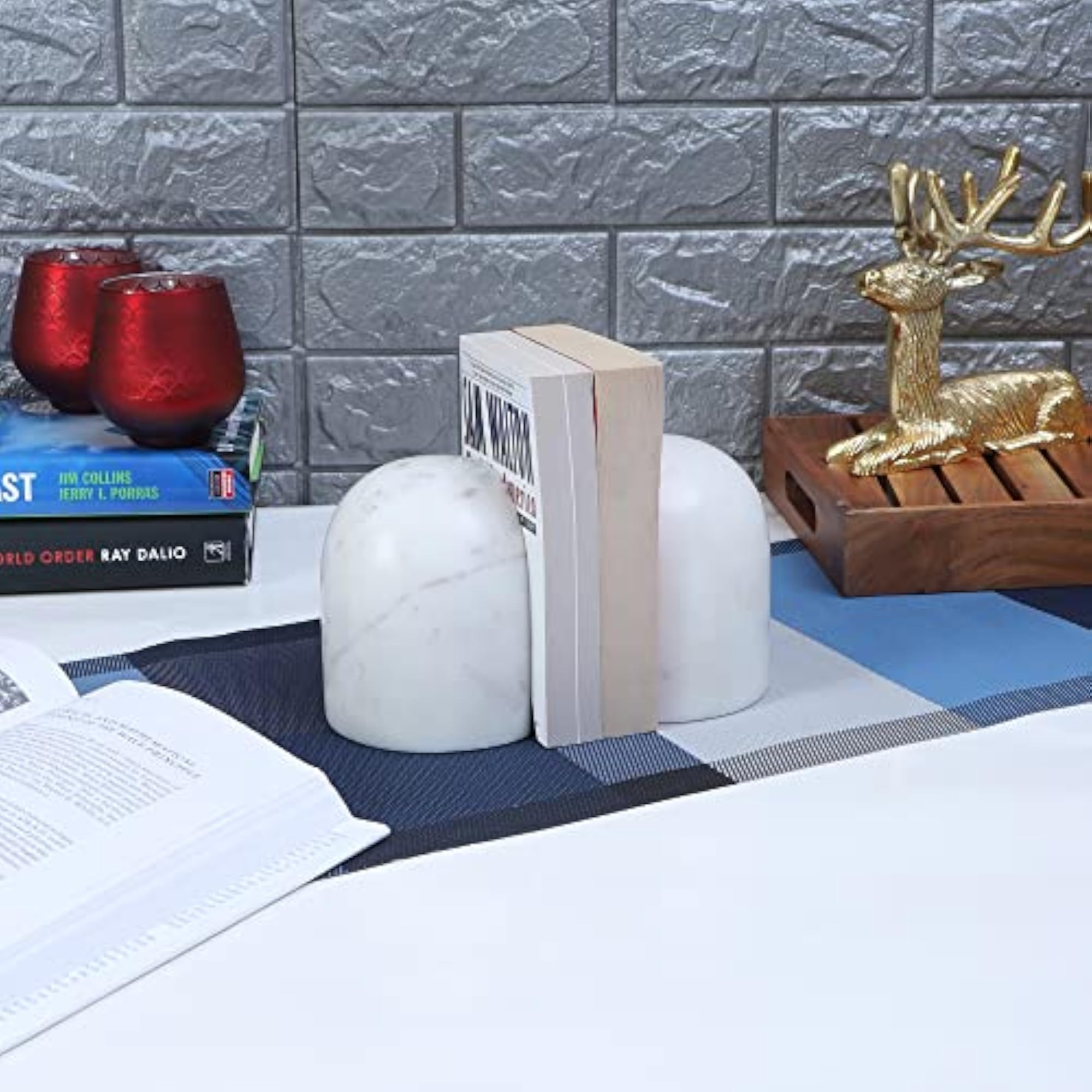Marble Bookend Décor Item
